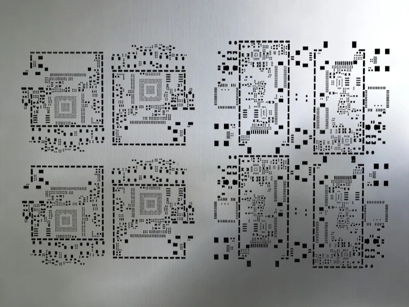 SMT Solder Paste Stencil for PCB Assembly Stainless steel SMT stencil with precision apertures for solder paste printing in PCB assembly