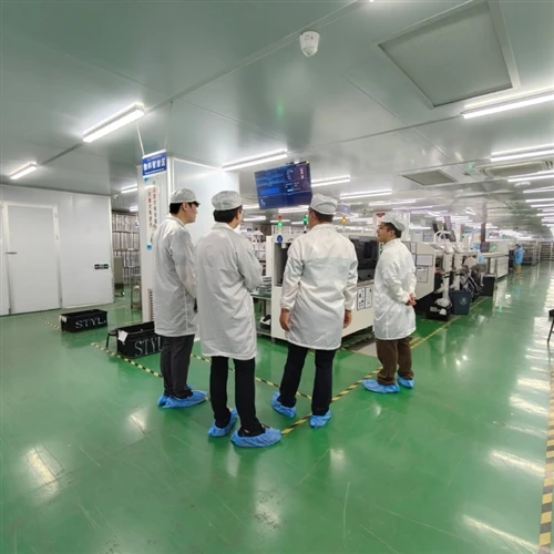 Three Customers Visit STHL For PCBA Manufacturing Workflow And Product Test Review