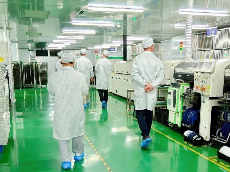 SMT Production Floor at STHL Visitors touring the SMT production floor at STHL